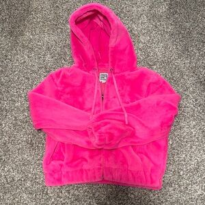 THML Pink Fleece Hoodie Jacket